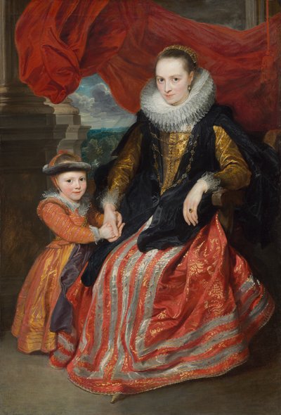 Susanna Fourment und ihre Tochter von Anthony van Dyck